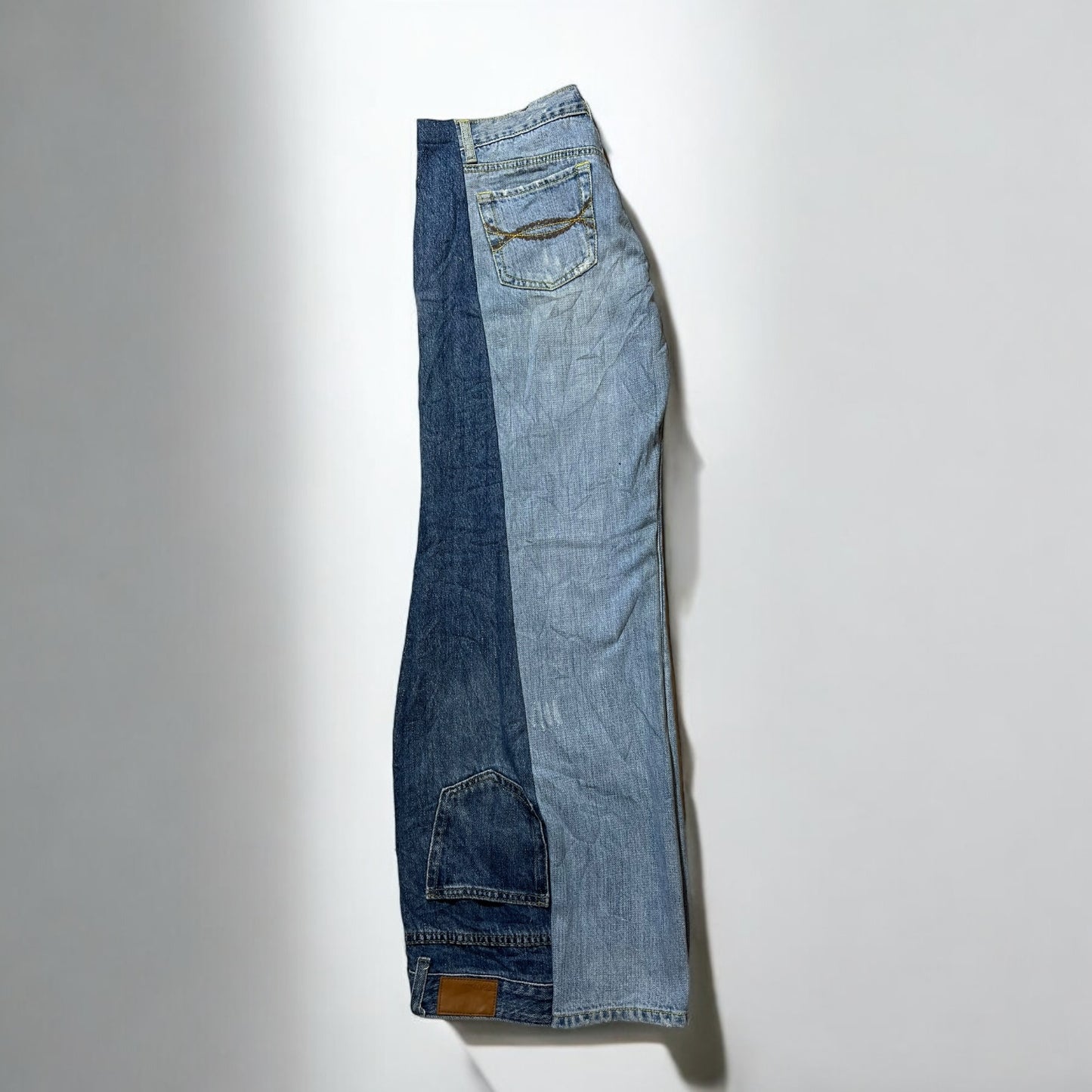 Remade 2 in 1 denim jeans